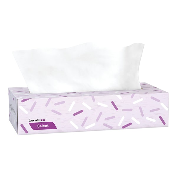 Cascades Pro Select 2 Ply Facial Tissues, 100 Sheets, 30 PK F950 - main